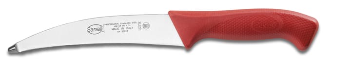 Sanelli Skinn-/Bukkkniv 15 cm. Rødt håndtak. Sanelli