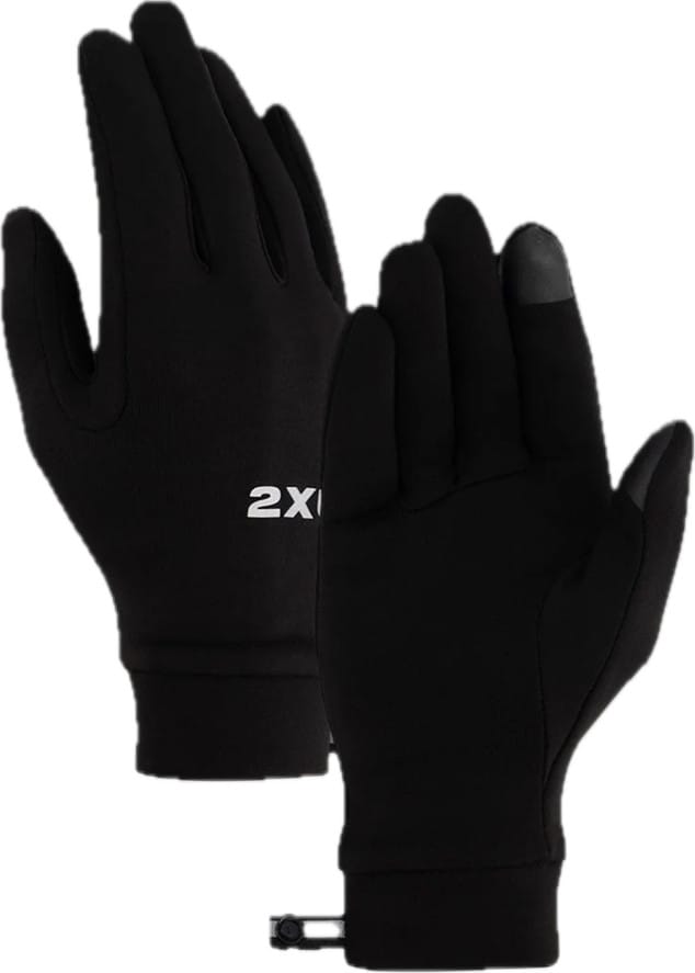 2XU Run Glove Black/silver Reflective 2XU