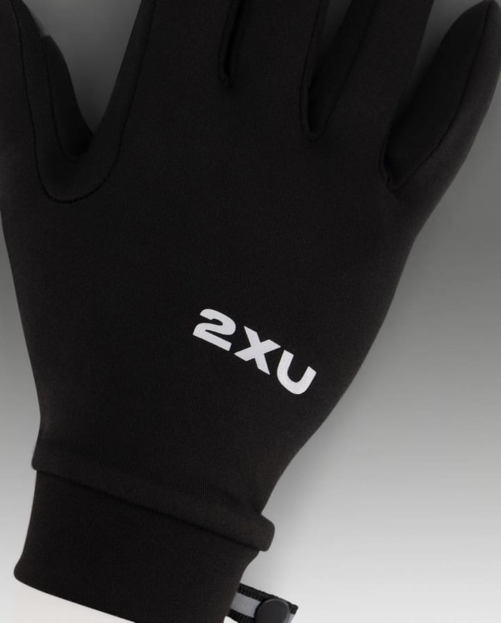 2XU Run Glove Black/silver Reflective 2XU