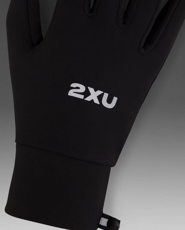 2XU Run Glove Black/silver Reflective 2XU