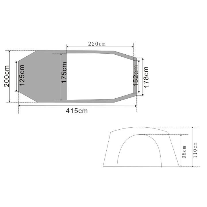 Urberg 3-Person Tunnel Tent G5 Black Iris Urberg