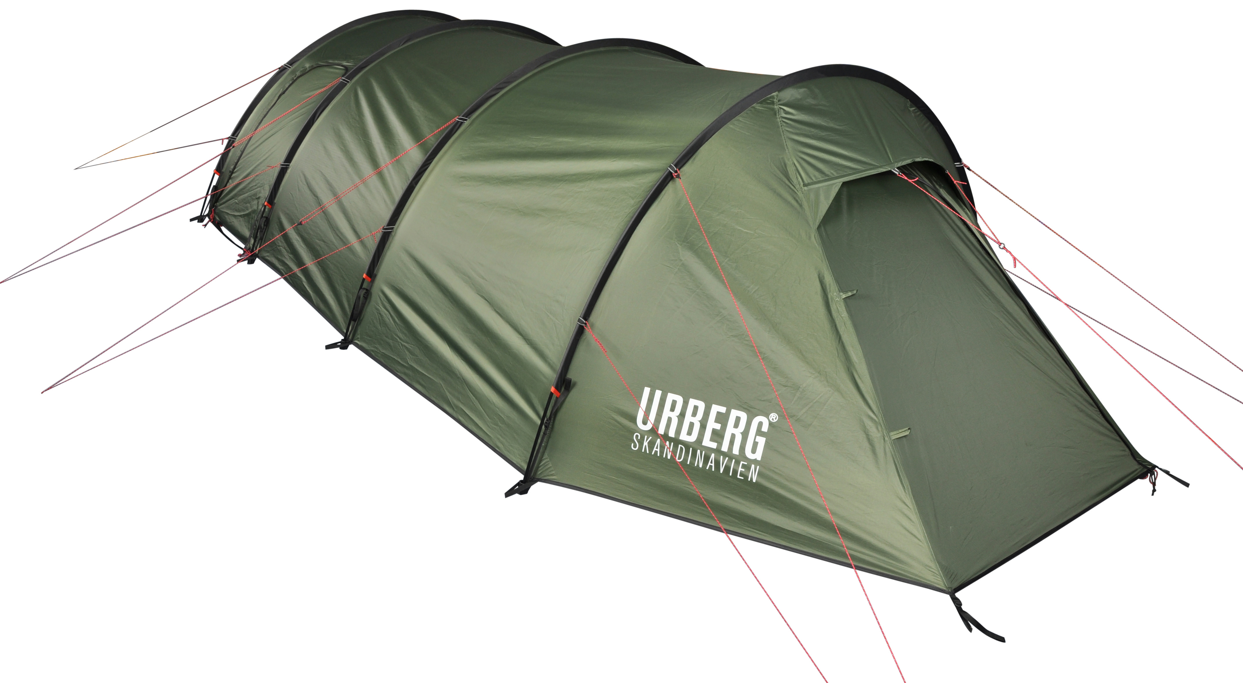 Urberg 4-Person Trekking Tunnel Tent G2 Kombu Green