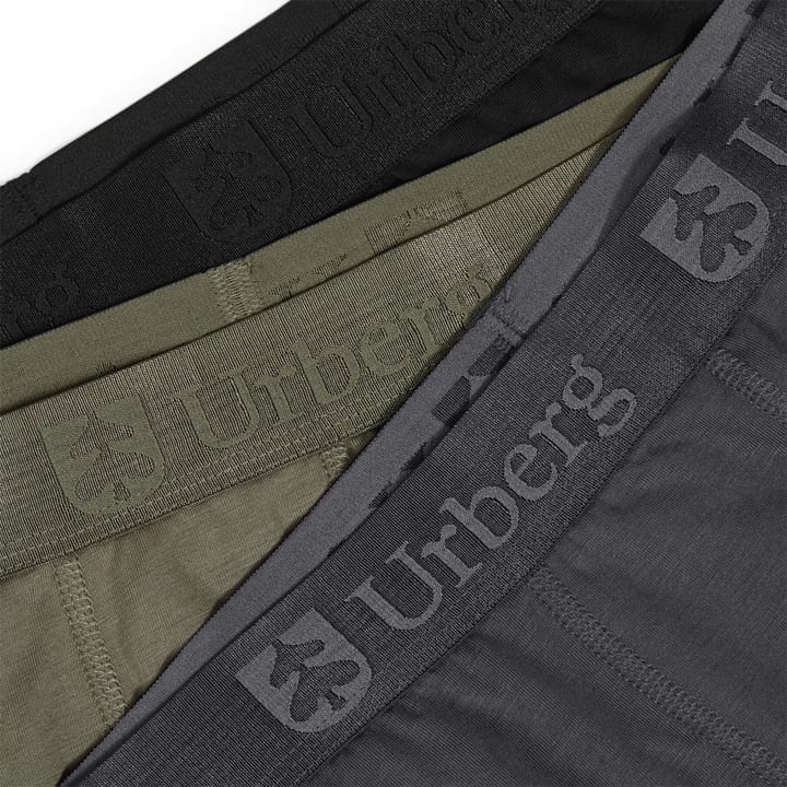 Urberg Men's Isane 3-pack Bamboo Boxers Grey/Black/Green Urberg Urberg Men's Isane 3-pack Bamboo Boxers Grey/Black/Green Urberg