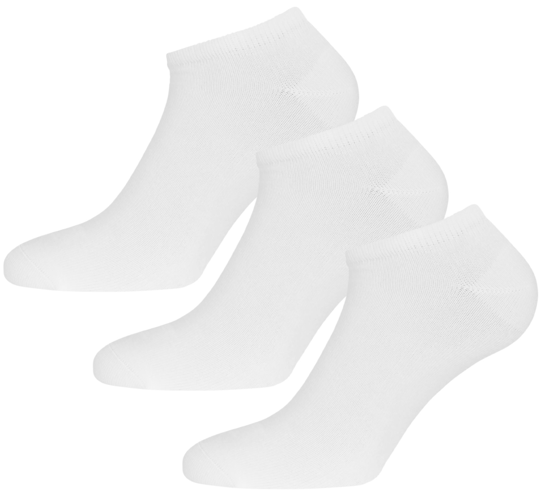 Urberg Bamboo Shaftless Sock 3-Pack Bright White