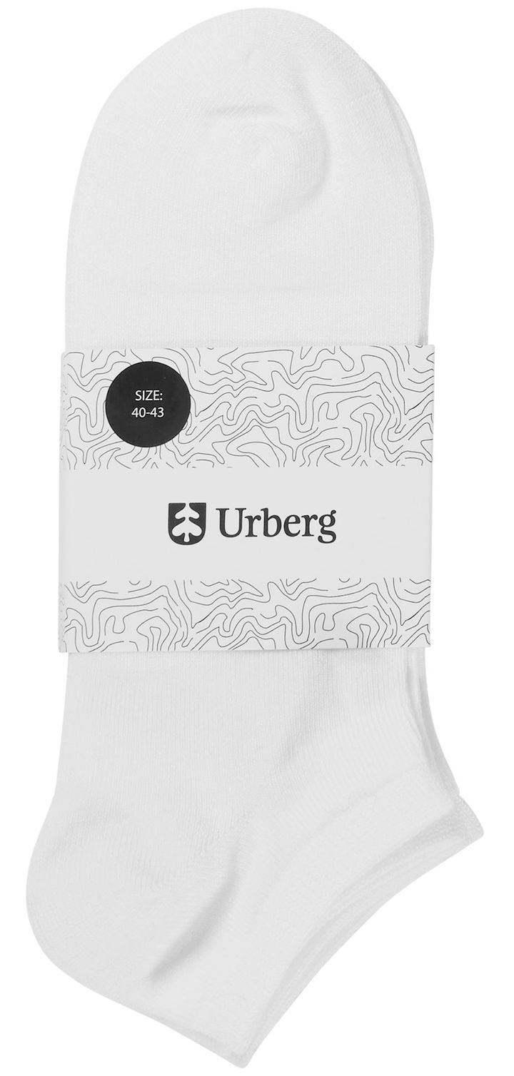 Urberg Bamboo Shaftless Sock 3-Pack Bright White Urberg