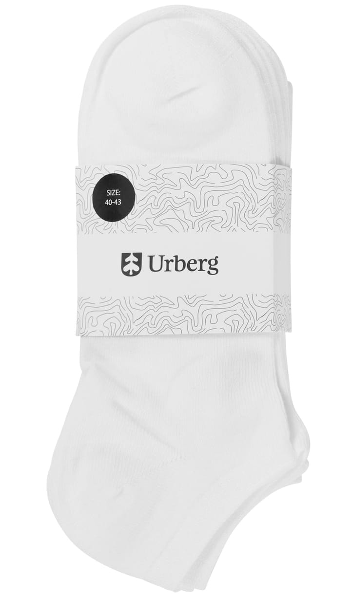 Urberg Bamboo Shaftless Sock 5-Pack Bright White Urberg