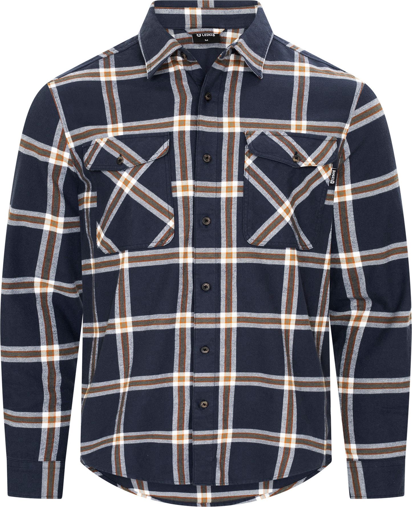 Urberg Men's Two Pocket Flanell Shirt Blue Nights/deep Lichen Green