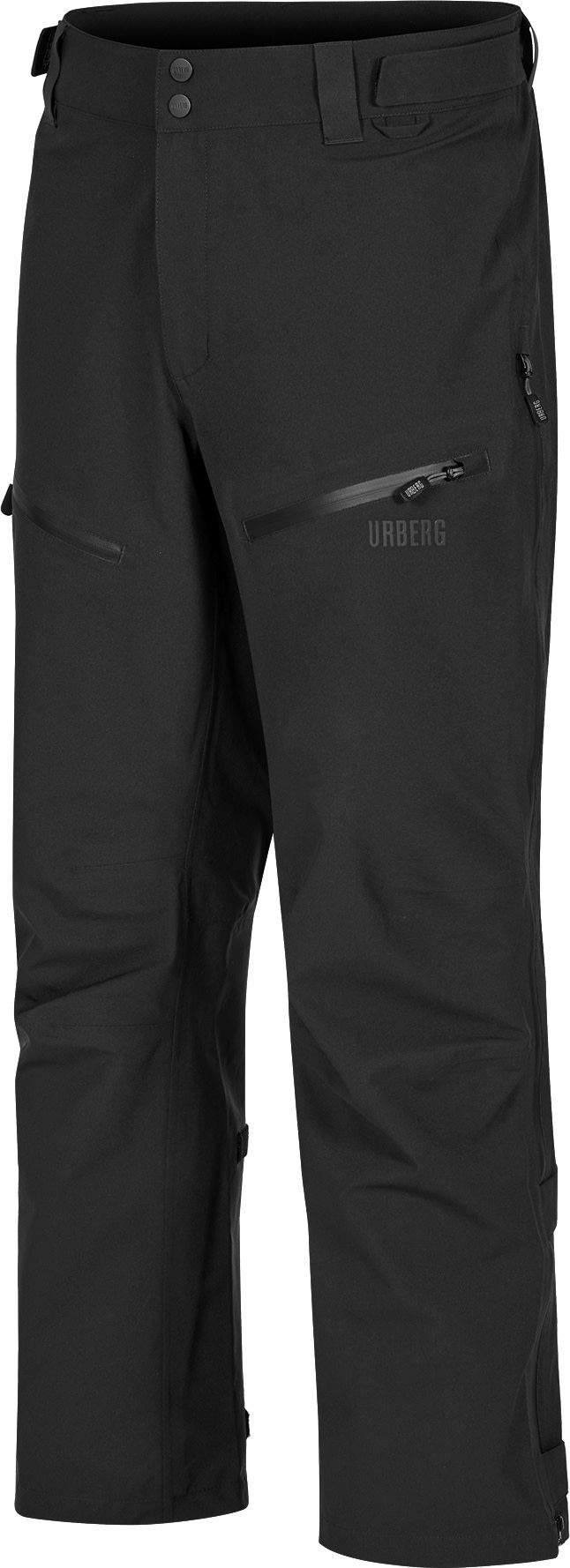Men's 3L Shell w Sidezip Pants Black beauty Urberg