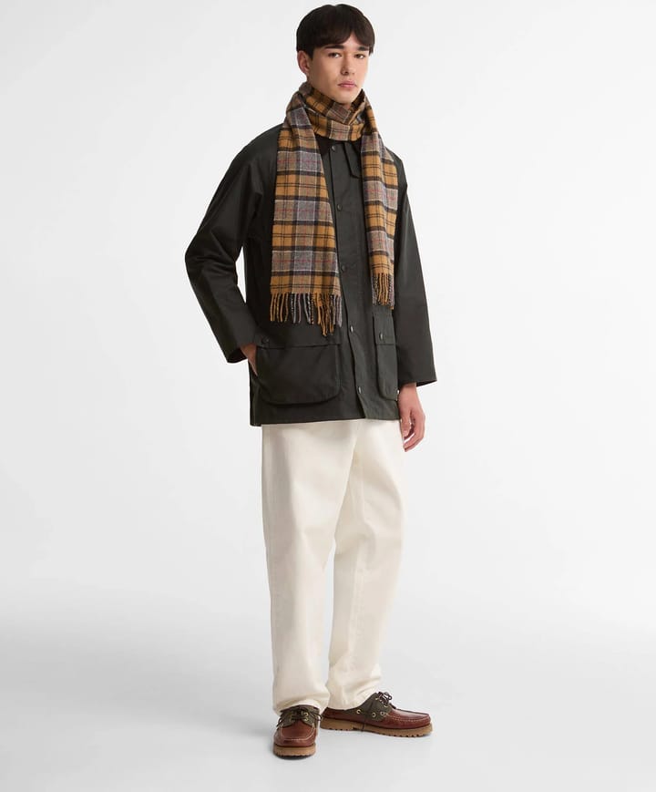 Barbour Unisex Tartan Lambswool Scarf Dk Dress Tartan Barbour