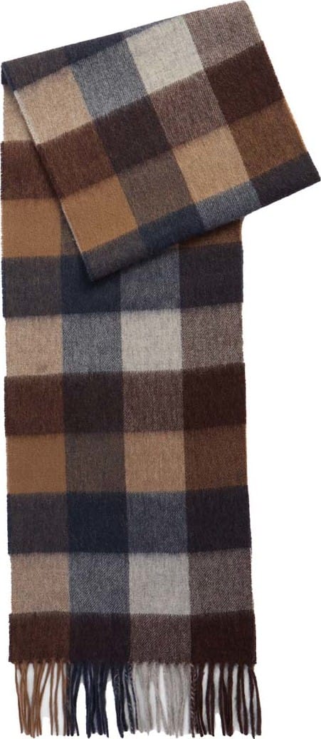 Barbour Barbour Lambswool Tattersall Scarf Midnight Oak Barbour