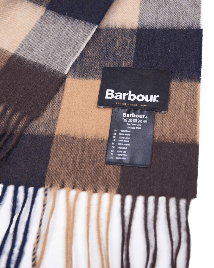 Barbour Unisex Tattersall Lambswool Scarf Autumn Dress Barbour