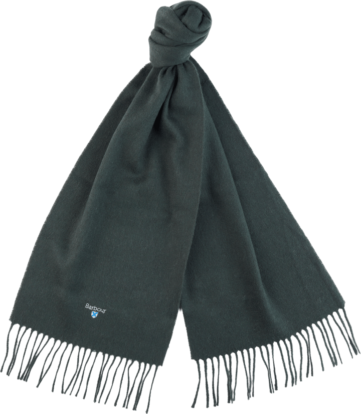 Barbour Unisex Plain Lambswool Scarf Forest Green Barbour
