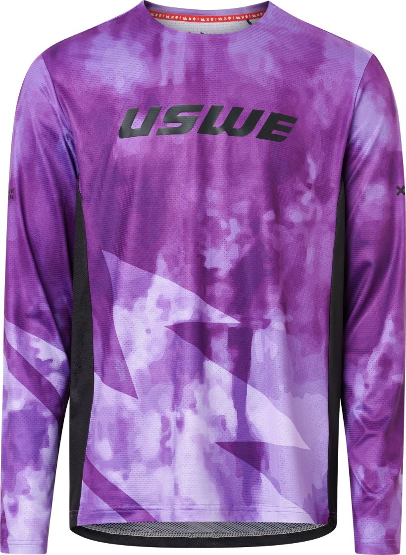 USWE Men's Luftig MTB Jersey Imperial Purple Langermede treningstrøyer L