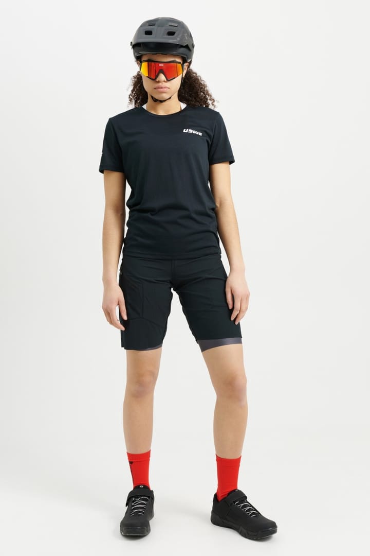 Women's Hybrid MTB Bib Shorts Black USWE