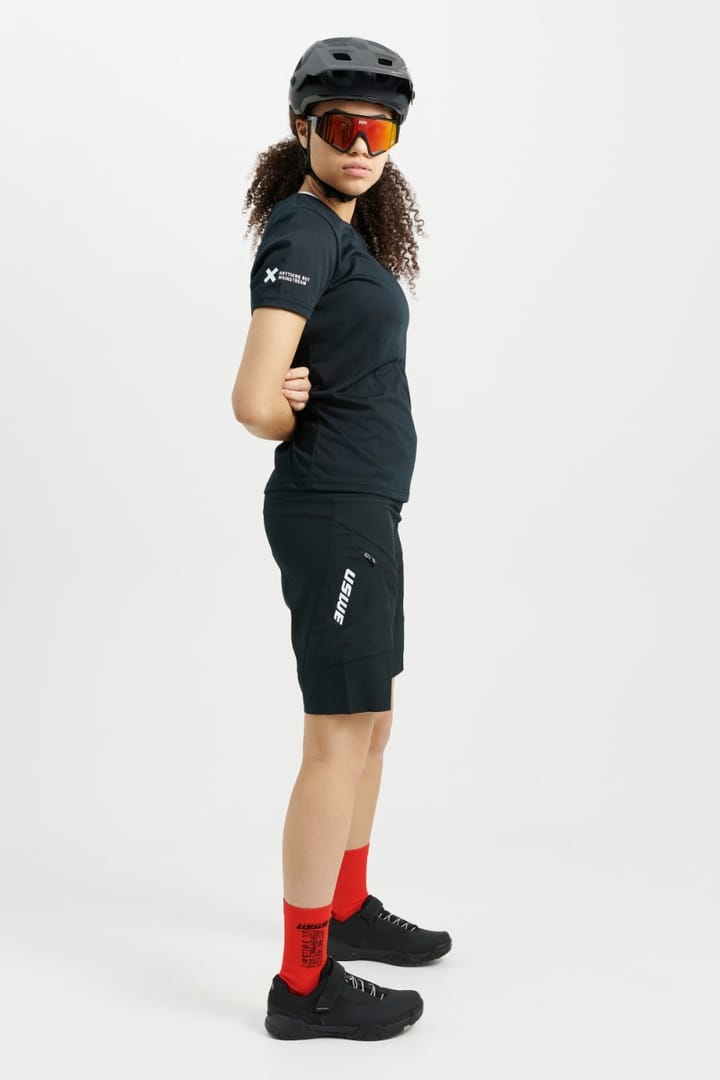 USWE Women's Hybrid MTB Bib Shorts Black USWE
