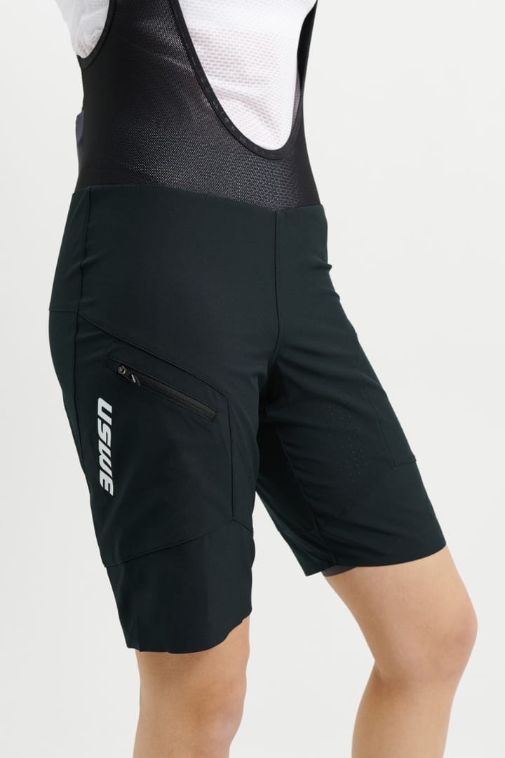 USWE Women's Hybrid MTB Bib Shorts Black USWE