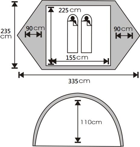 Sydvang Utoset 2-Person Tent Green Sydvang Sydvang Utoset 2-Person Tent Green Sydvang