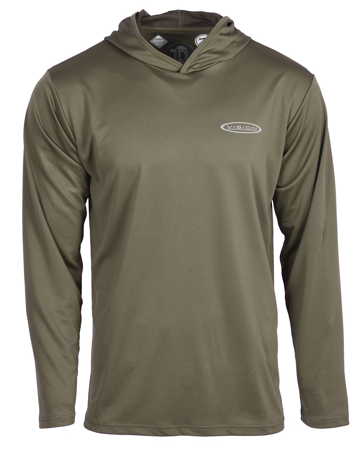 Vision Vision Bamboo Bug & Uv Hoodie Pale Olive