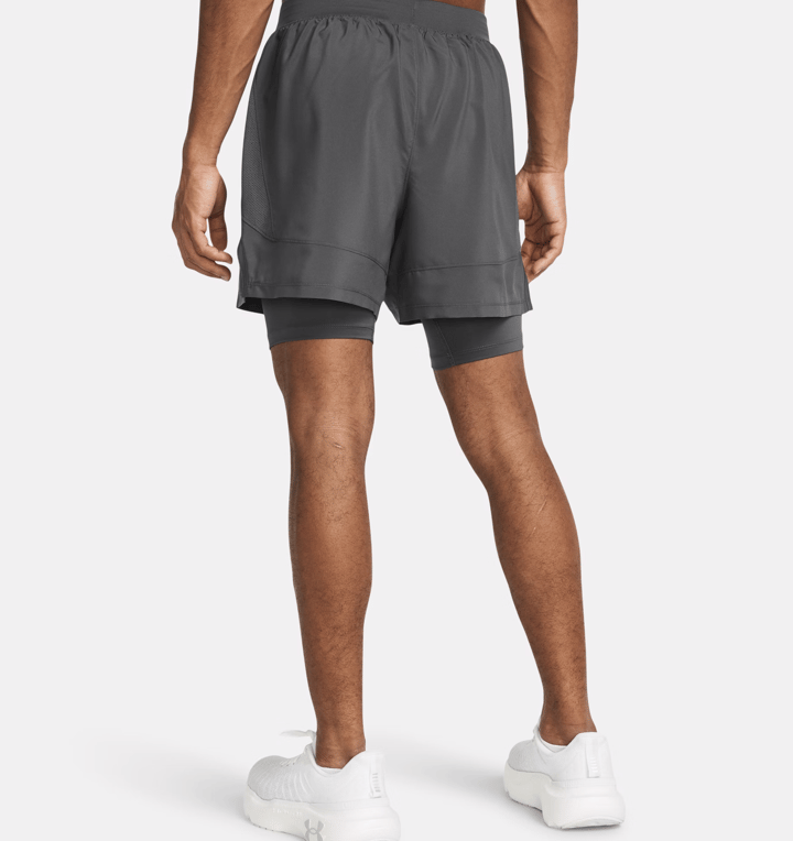 Under Armour Men's UA Launch 5'' 2-In-1 Short Gray Under Armour