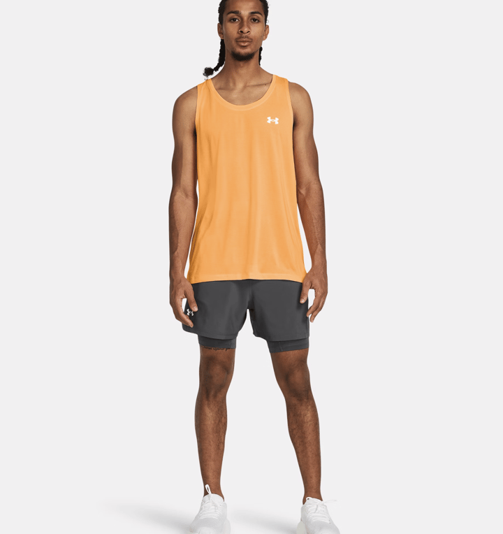 Under Armour Men's UA Launch 5'' 2-In-1 Short Gray Under Armour