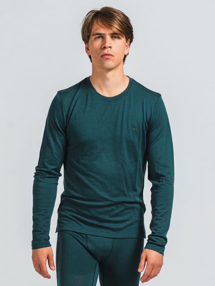 Varg Men's Fjällnäs Baselayer Top Dark Emerald Green Varg Varg Men's Fjällnäs Baselayer Top Dark Emerald Green Varg