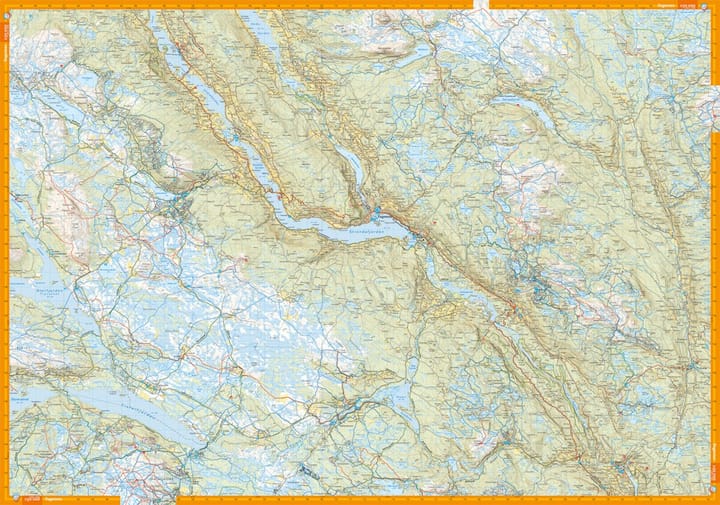 Calazo förlag Valdres 1:50 000 Hiking map Calazo förlag