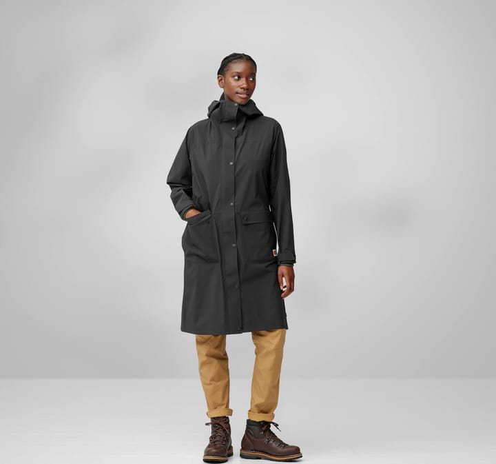 Fjällräven Women's Vardag Rain Parka Dark Navy Fjällräven