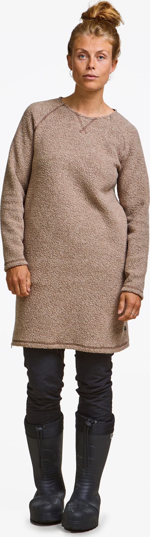 Varg Women's Fårö Wool Dress Winter Sand Varg Varg Women's Fårö Wool Dress Winter Sand Varg