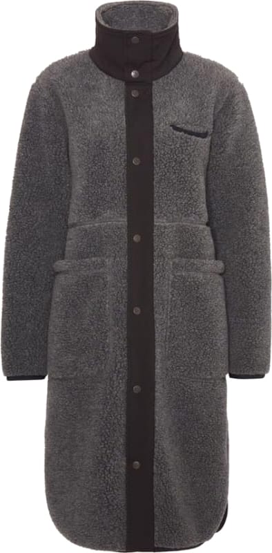 Women's Koster Long Wool Coat Black Varg