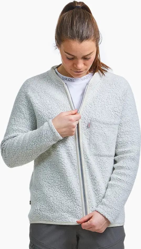 Varg Women's Styrsö Wool Zip Jersey Off White Varg Varg Women's Styrsö Wool Zip Jersey Off White Varg