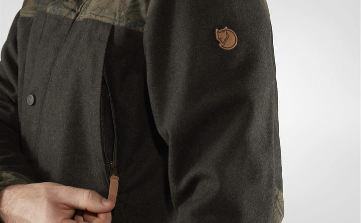 Fjällräven Värmland Wool Jacket M Dark Olive-Dark Olive Camo Fjällräven