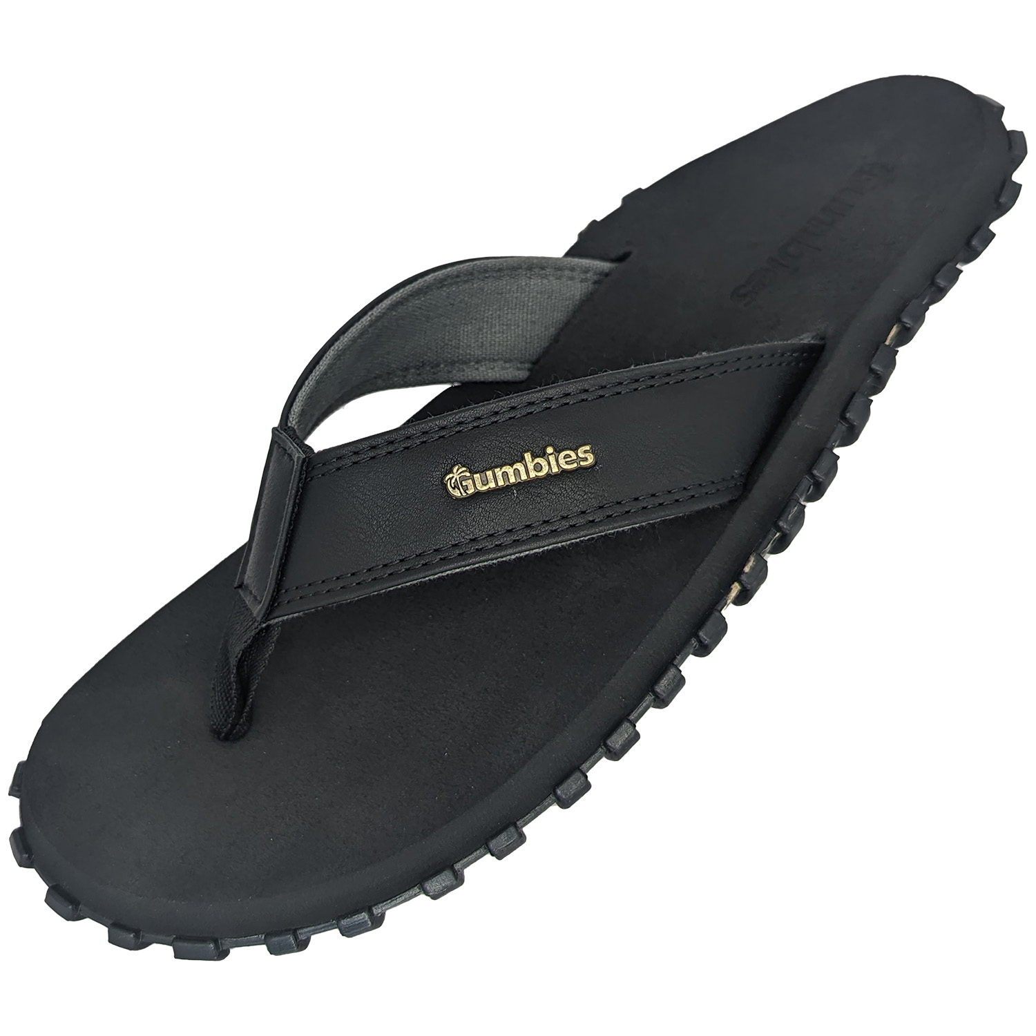 Gumbies Vegovert Flip-Flops Black Sandaler 36