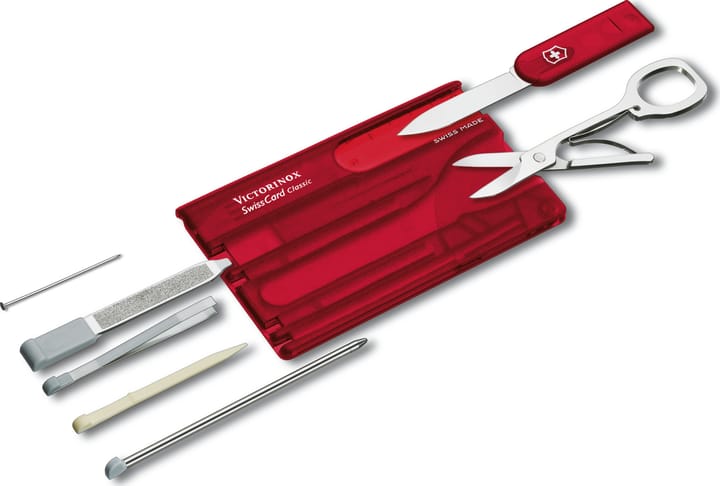 Victorinox Swiss Card Classic Red Transparent Victorinox