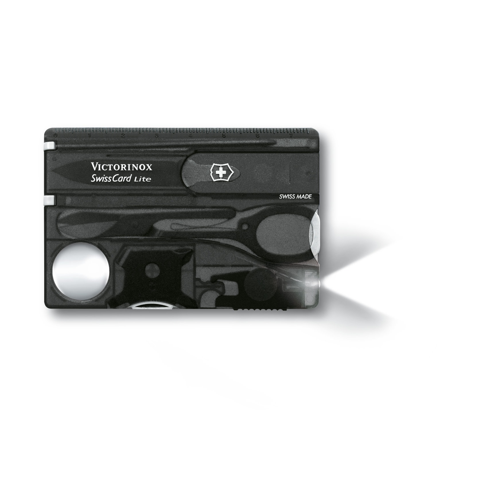 Victorinox SwissCard Lite Black Transparent Multiverktyg OneSize