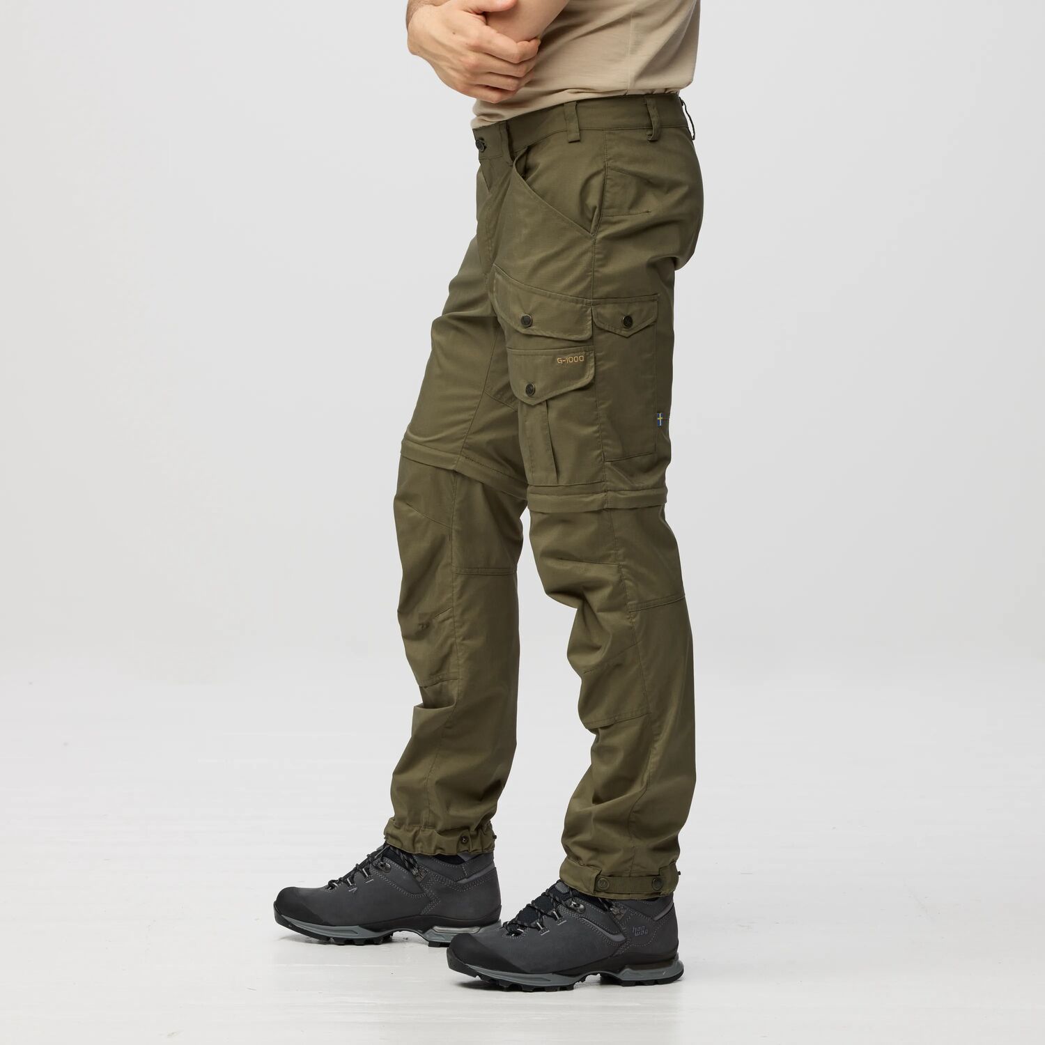 Fjällräven Herre Vidda Pro Lite Zip-Off Bukser Laurel Green