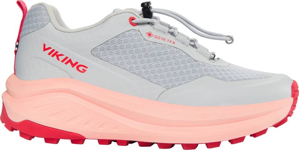 Viking Footwear Viking Juniors' Anaconda Hike GORE-TEX Speedlace Light Grey/Peach 30, Light Grey/Peach
