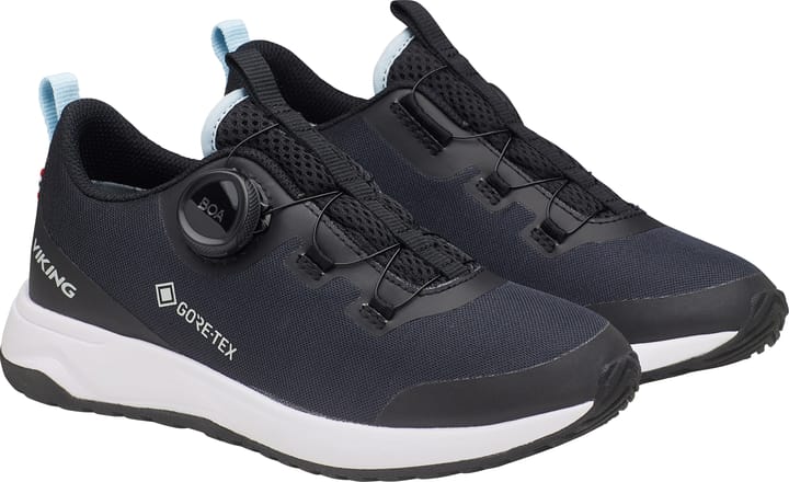 Viking Footwear Kids' Elevate Low F Gore-Tex Boa Black/Iceblue Viking Footwear