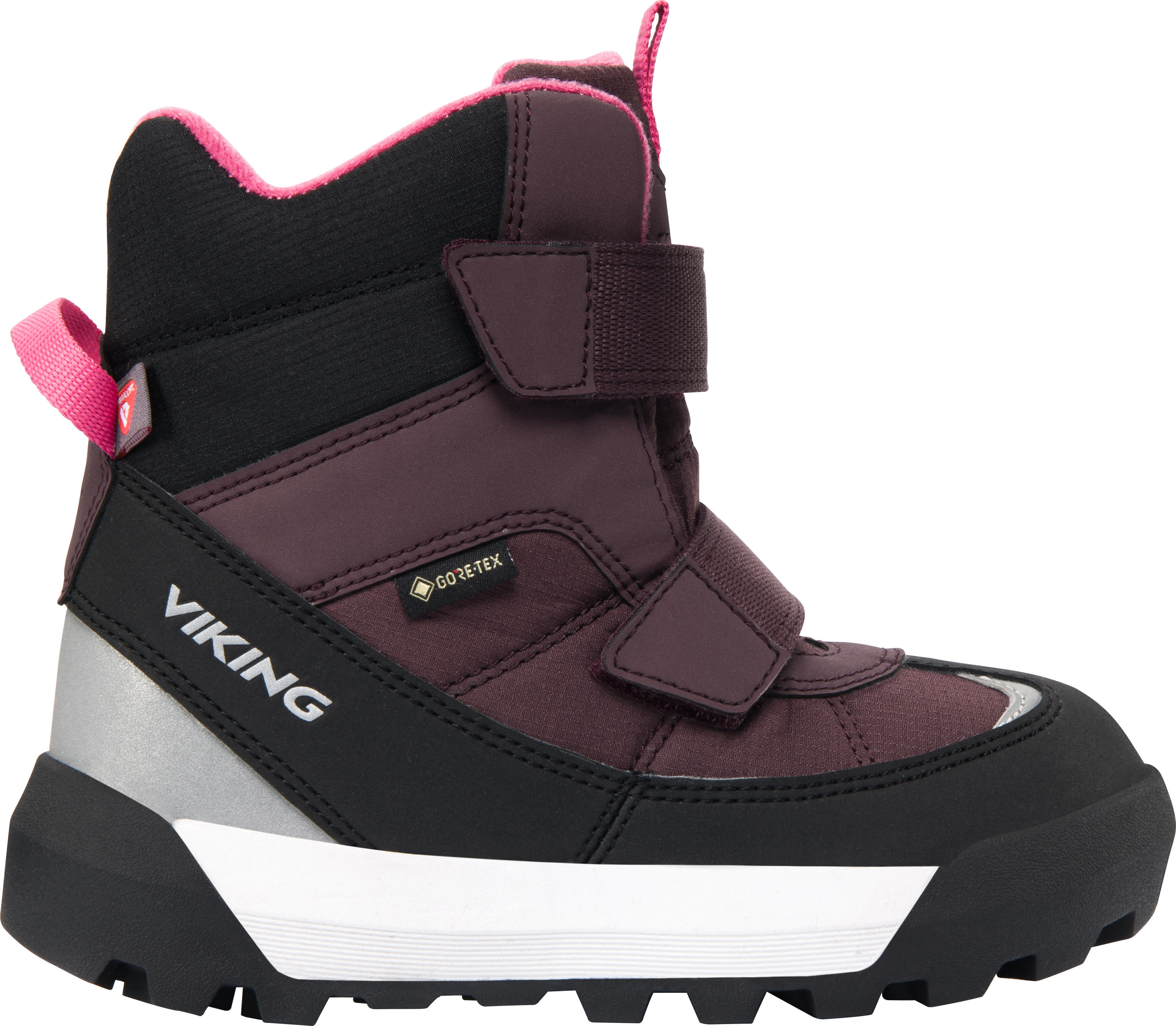 Viking Footwear Kids’ Expower Warm GORE-TEX Velcro Grape/Magenta
