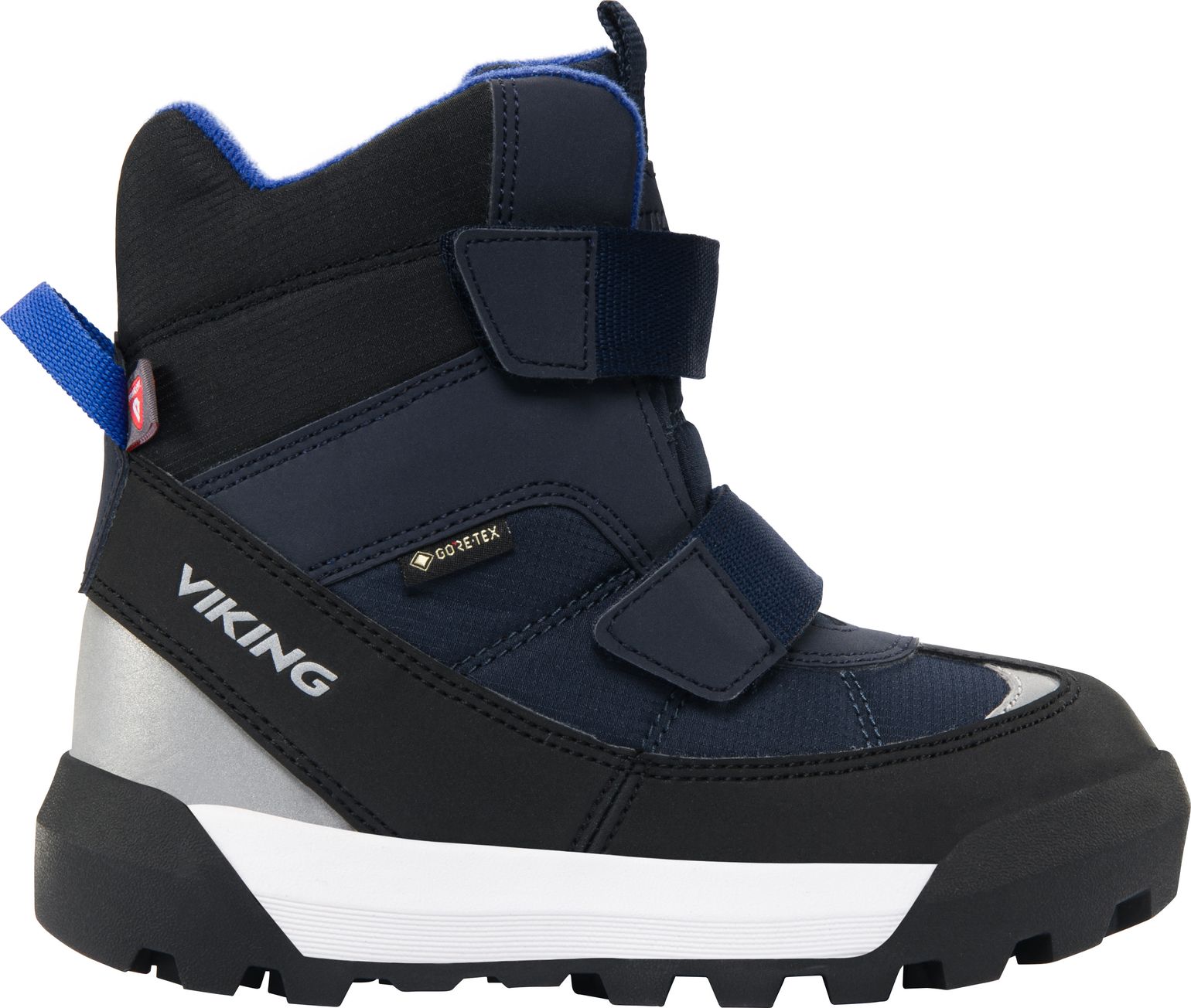 Viking Footwear Juniors' Expower Warm GORE-TEX velcro Navy/Royal Blue