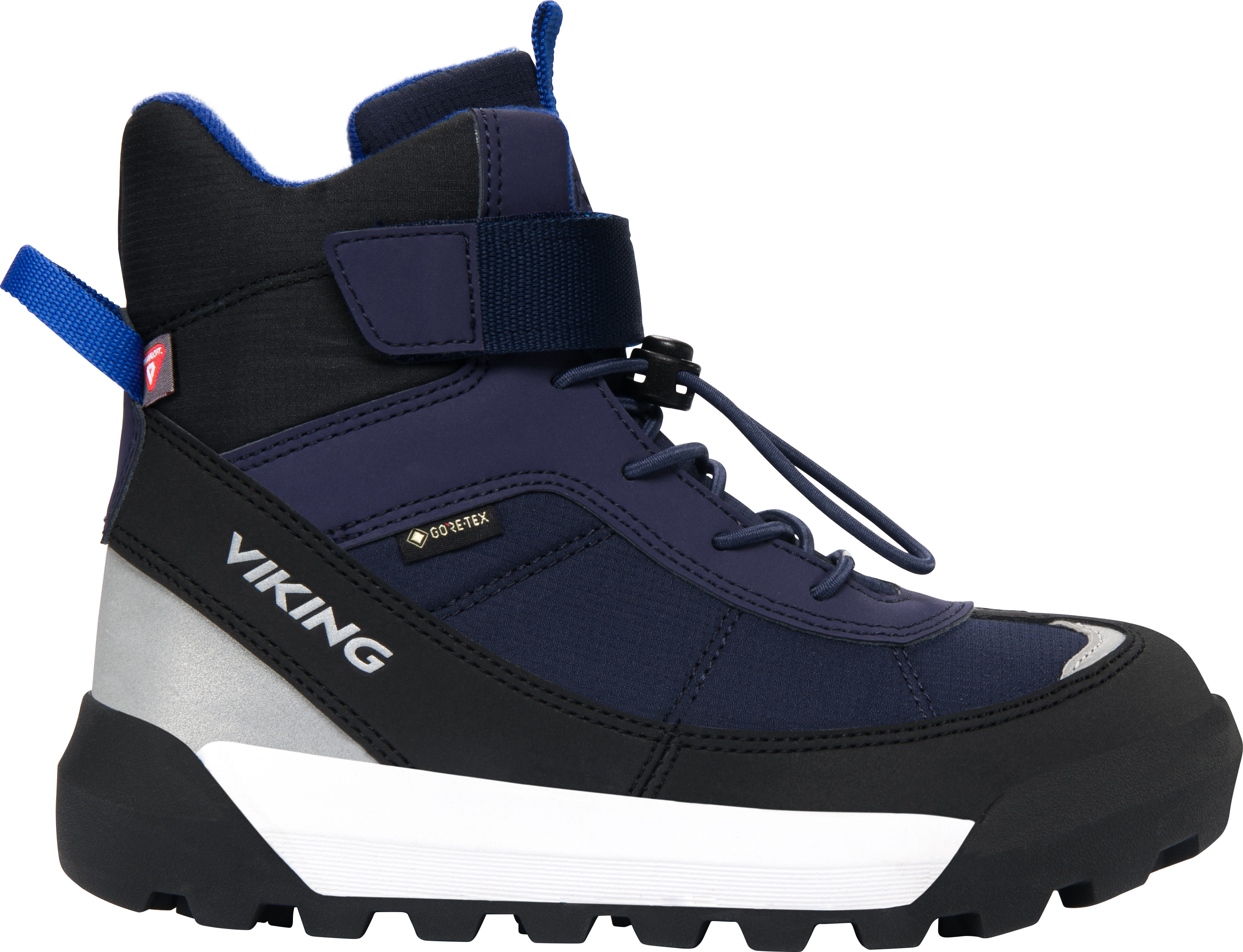 Viking Footwear Kids’ Expower Winter GORE-TEX Velcro Dark Blue/Royal