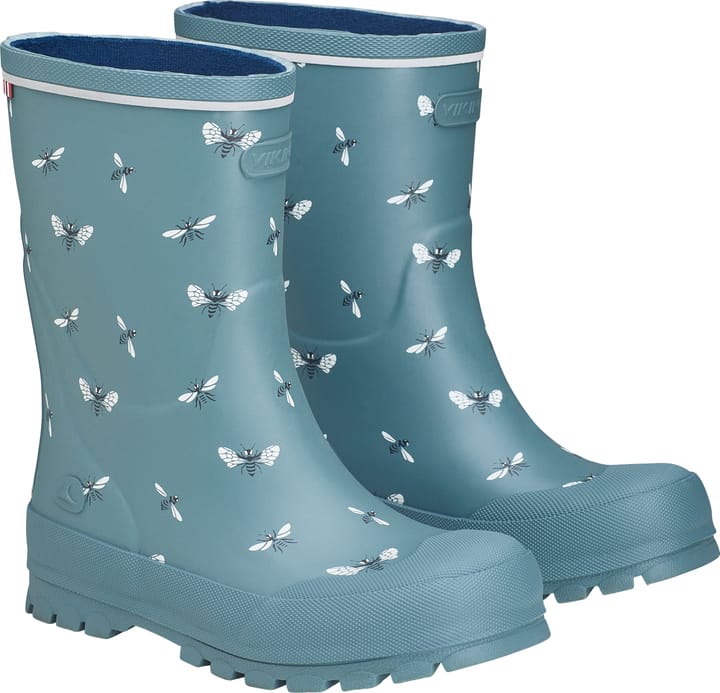 Viking Footwear Kids' Jolly Print Blue Green/White Viking Footwear Viking Footwear Kids' Jolly Print Blue Green/White Viking Footwear