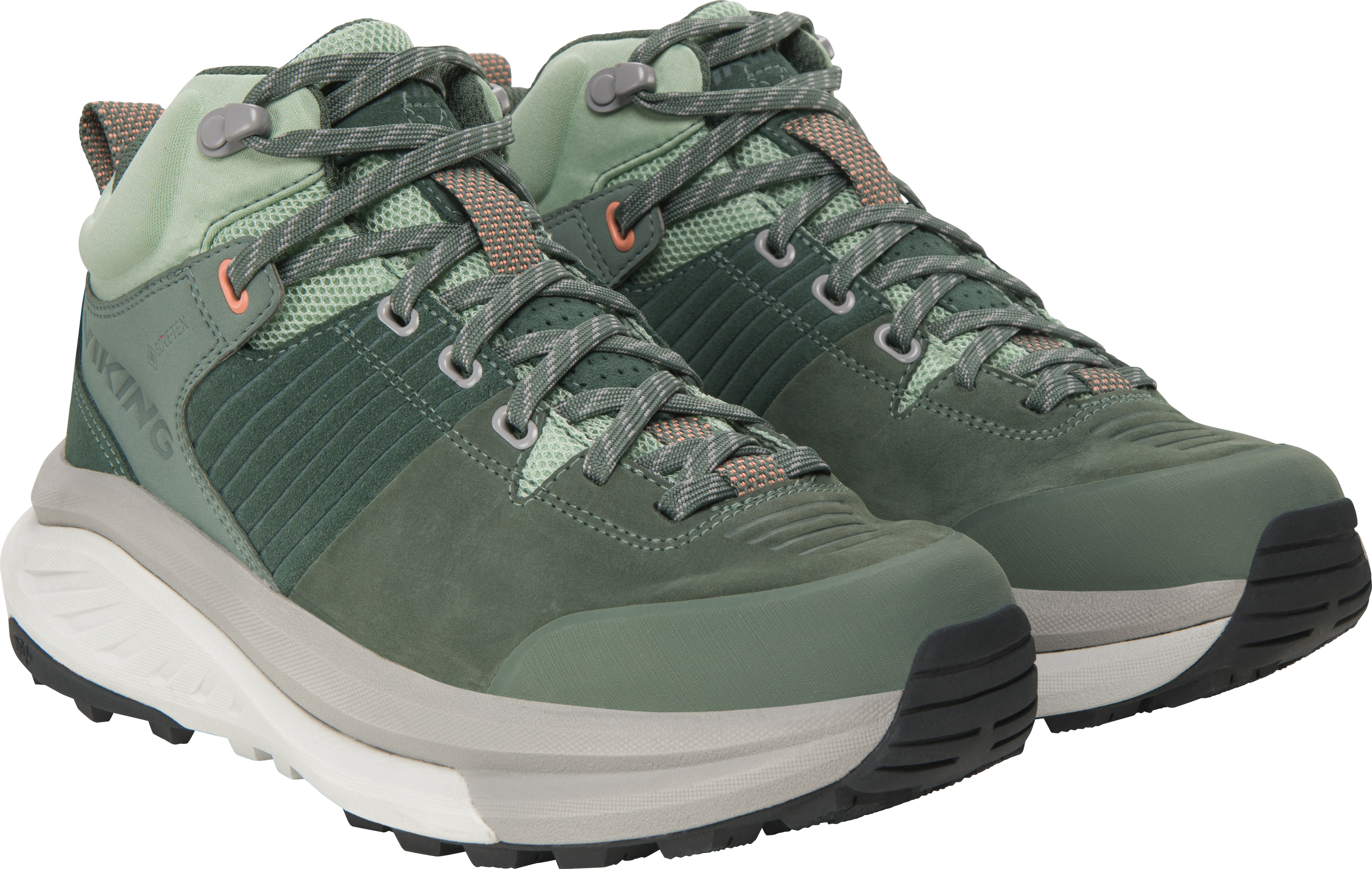 Viking Footwear Women’s Cerra Hike Mid Gore-Tex Green/Light Grey