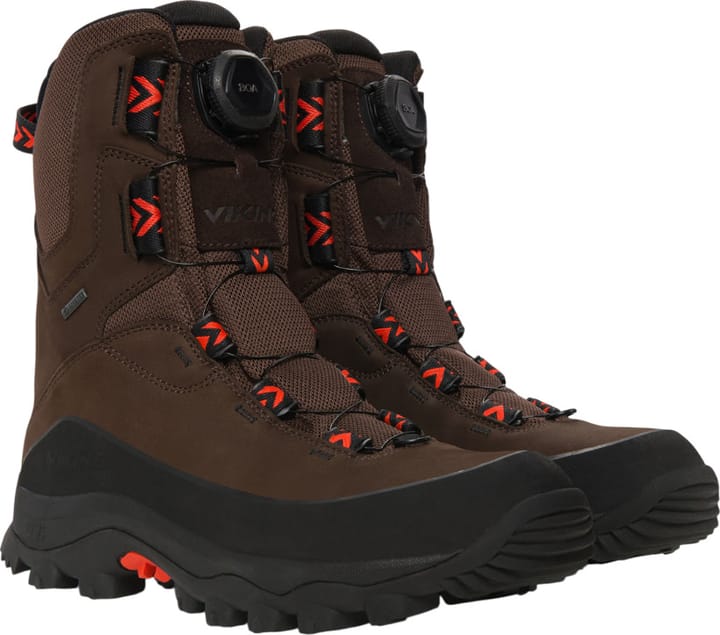 Viking Footwear Villrein High Gtx Boa Unisex Dark Brown/Red Viking Footwear