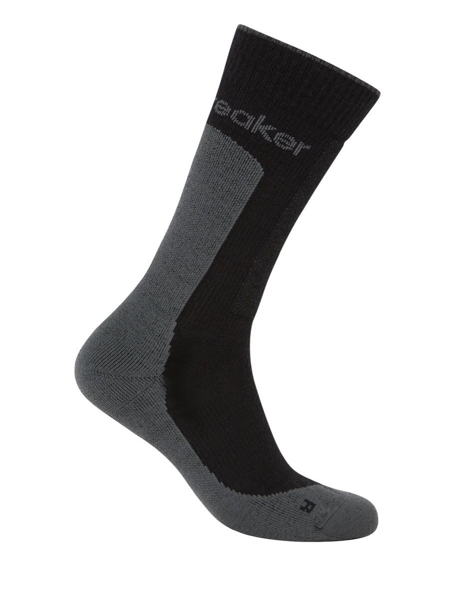 Icebreaker M Mer Hike+ Medium Crew Black/obsidian