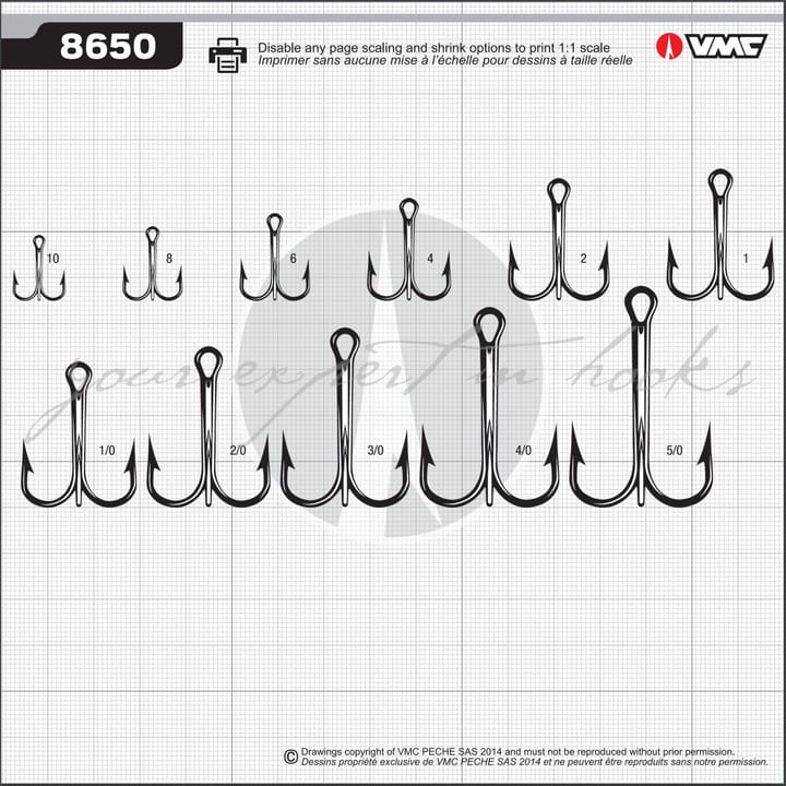 VMC 8650bz Treblekrok Ferskvann 8 VMC