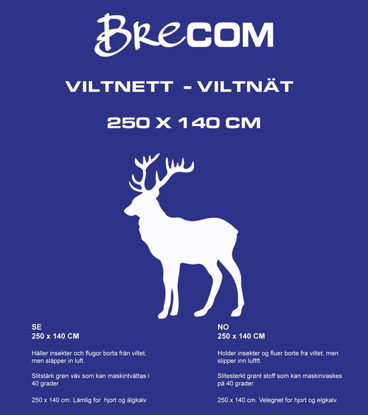 Brecom Viltnett HJORT/ELGKALV 140X250 cm BreCom