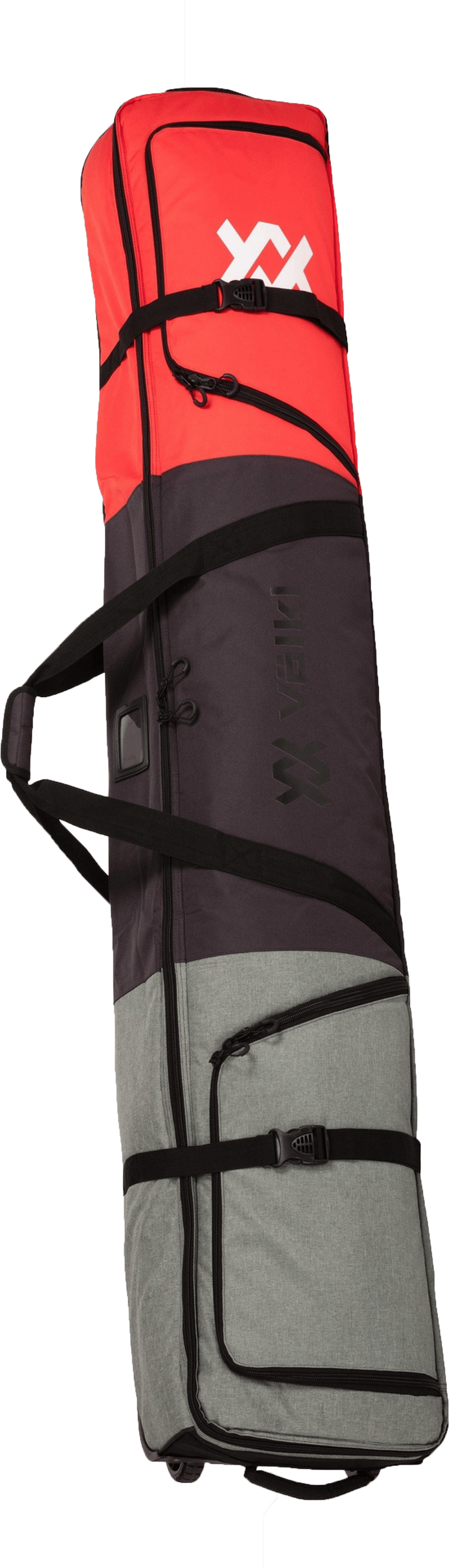 Rolling Double Ski Bag 185 Cm Grey