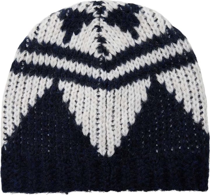 Varg Unisex Bräcke Knitted Beanie Dark Blue With Off White Varg
