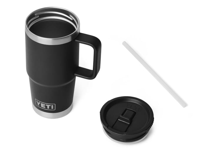 Yeti Rambler 591 ml Travel Straw Mug Black Yeti
