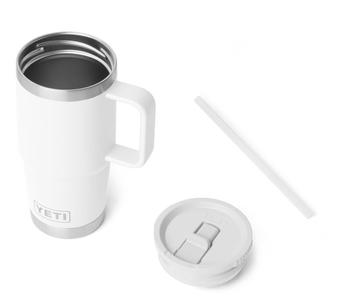 Yeti Rambler 591 ml Travel Straw Mug White Yeti